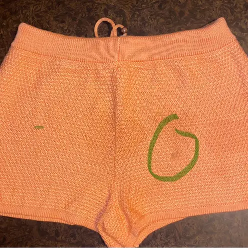 Madden NYC Juniors Crochet Shorts in Coral Reef