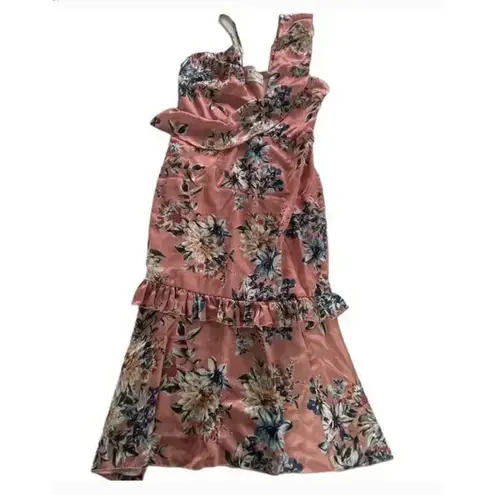 Vone Dress Womens 2 Pink Floral One