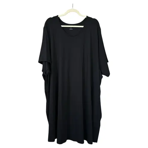 Universal Standard Halie T-Shirt Dress Black Plus Size 3XL Womens 34-36 Comfy