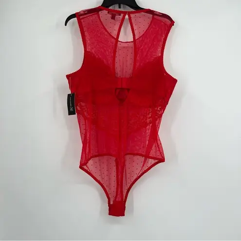 INC International Concepts Bodysuit in Ski Pistol Red Size XXL NEW