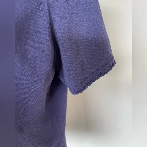 Sag Harbor Vintage Tee with Beaded Trim | Size L | EUC