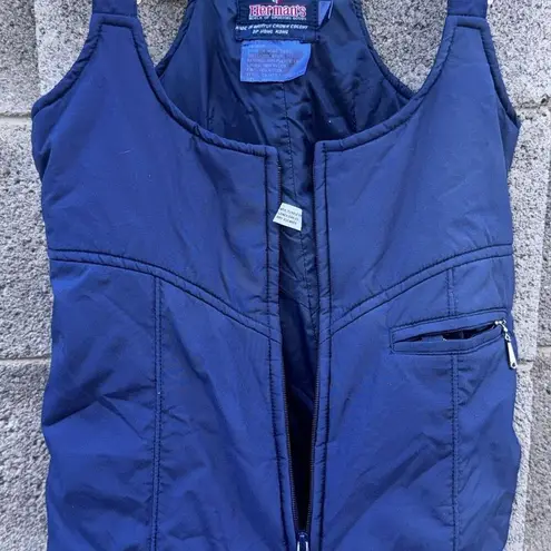 Vintage HERMAN's Ski Bib Snowsuit Winter Wear Size Small Medium Blue