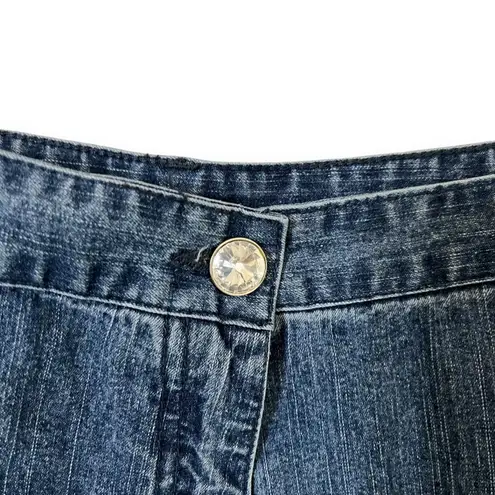 80s 90s Vintage Hearts of Palm rhinestone embellished denim jean suit Blue Size undefined