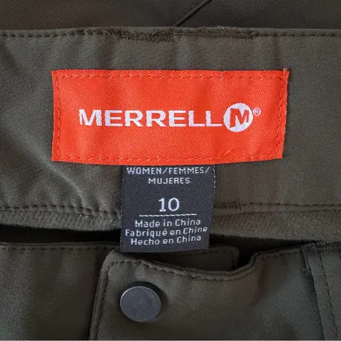 Merrell NWT  Frost Belay Pant Hiking Pants Soft Shell in Olive Green Size 10 - Image 7