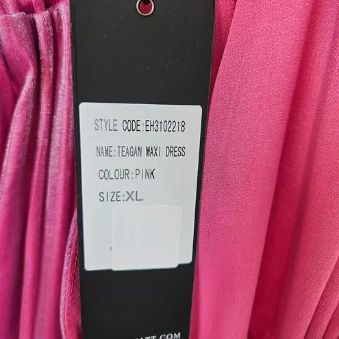 Elliatt Teagan Iridescent Midi-Dress Pink Size XL NWT Mermaidcore Formal Wedding