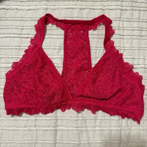 Aerie  Racerback Floral Lace Bralette