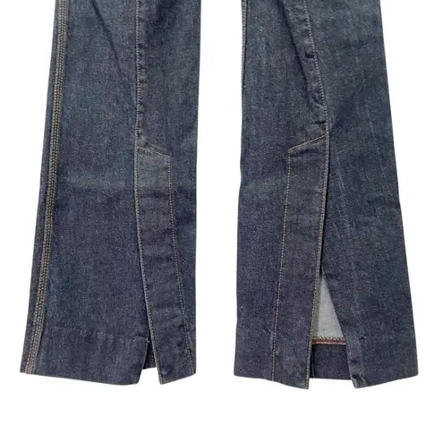 Zimmermann Concert Stiletto Jeans Women’s Size 28 Dark Denim Flare Leg Split Hem