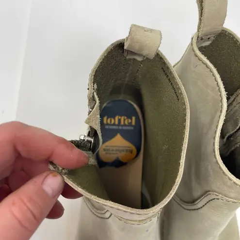 Toffel Swedish Hasbeens Zip It Emy Clog Boots in grey suede 37 Gray Size 7