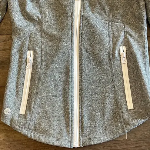 Senita Athletics Senita Heathered Grey Sculpt Jacket - Size XS
