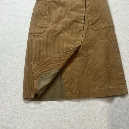 Urban Research Corduroy Midi Skirt | Tan Brown | Size S (JP 38)