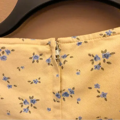 Villager Sport Floral Short Sleeve Maxi Dress Yellow 8 Petite