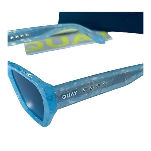 Quay  No Apologies SUNGLASSES Artic Tort Frame Blue Gradient Lens Limited Edition