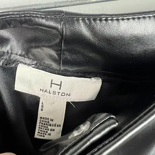 H by Halston NWOT Faux Leather Pants Black Size Large L NEW