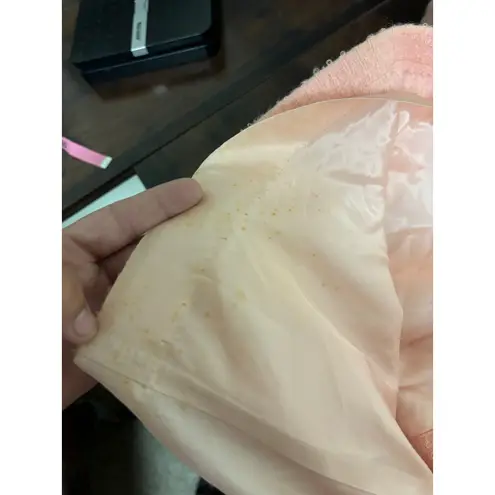 Vintage Pink Textured Coat with Large Pockets | Mid Century Mod Style | Size M Size M