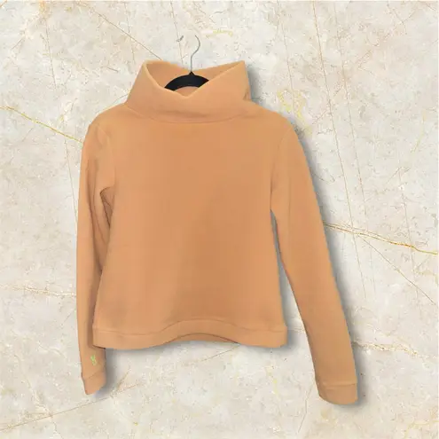 Dudley Stephens Park Slope Turtleneck Fleece Tan Size XS