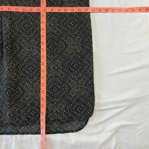 Lauren Ralph Lauren Women's XL Blouse Black Gold Tunic Sleek Silky