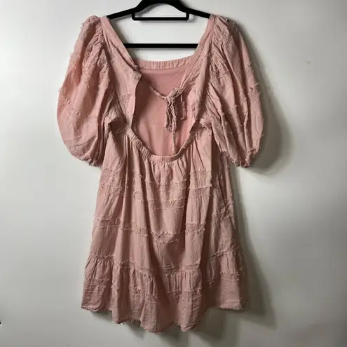 Altar'd State Altar’d state puffy sleeve pink dress pockets women’s large‎