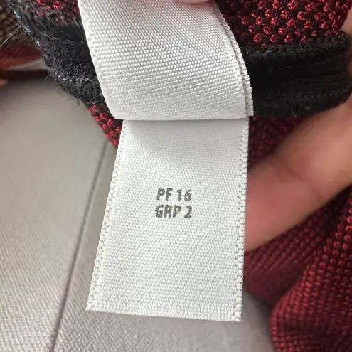 St. John Sweater Large Wool Blend Knit Damask Southwestern Mod Metallic Luxe Art