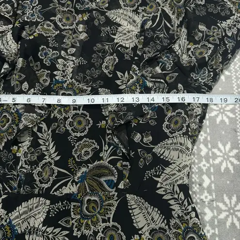 Bailey 44 Viola Floral Ruffle Chiffon Minidress Black Multi Size 6