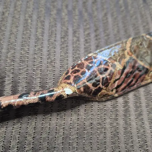 Brown Peace Sign Shoulder Bag Removable Strap Vintage Y2K 70s Boho