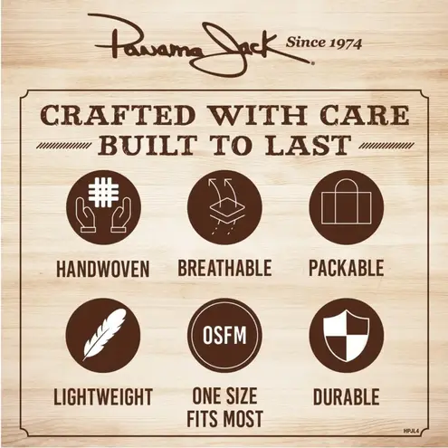 Panama Jack Women's Sun Hat - Straw Paper Braid