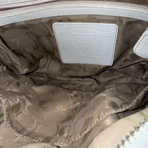 Coach VTG Legacy Slim 1415 White Leather Shoulder Convertible Crossbody Bag N