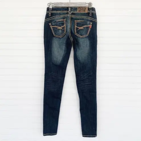 Zana Di Zana-Di Jeans Rockin Denim Dark Blue Denim Lowrise y2k Skinny Jeans Size 3