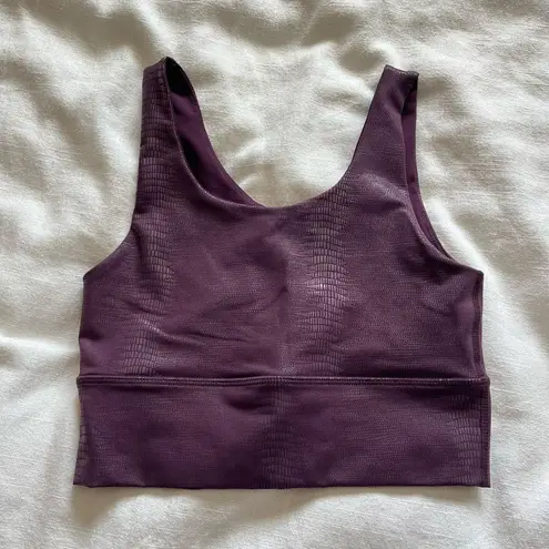 DYI Purple Crop Sports Bra