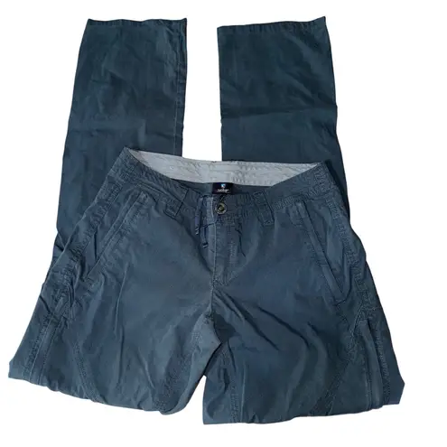 Kuhl Legendary Pants Women's 2 Regular Gray Cargo Outdoor Hiking Lo Rise Granola