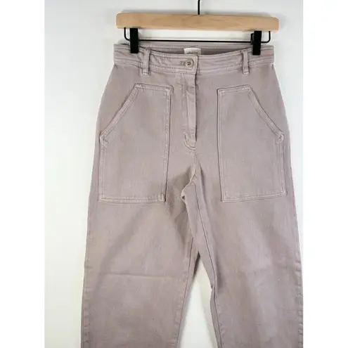 Wilfred Free Aritzia Womens Pants Brown Utility Hi Rise Wide Leg Baggy Size 4