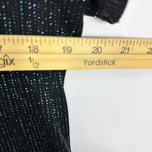 Ronni Nicole Black Maxi Dress Womens 10 Y2K Glam Goth Sparkle Party 90s Retro