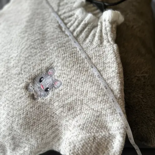 Plush Chenille Half Turtleneck Sweater Gray Size undefined