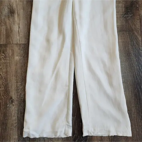 Saylor Krysta Jumpsuit White Sleeveless Small Feathers Bridal Wedding