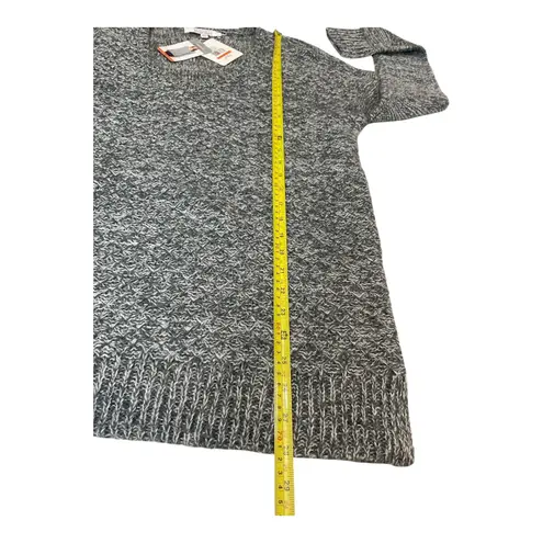 Company Ellen Tracy Womens V Neck Marled Knit Sweater M Pewter Marl NWT Gray Size M