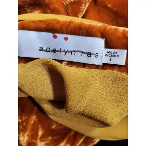 Adelyn Rae Zana Cowl Neck Velvet Slipdress Size L