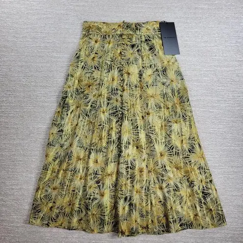 The Kooples Long Flowing Skirt Golden Motif 3 Highlight Gold As Seen On Sex/Lies