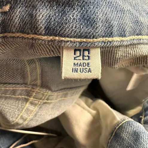 NWT Daily Blue Women's Hype Classic Cropped Distressed Jeans Gray Size 26 Denim