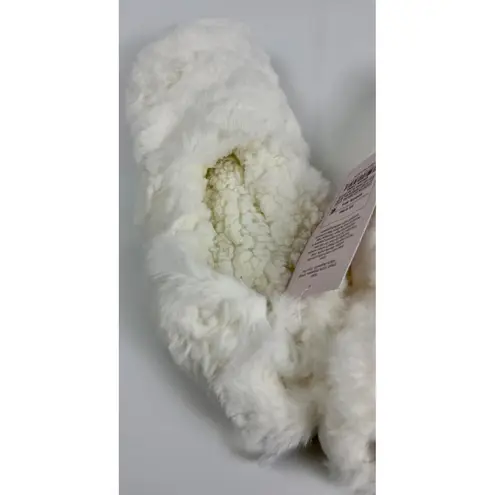 2 Pairs Auden Faux Fur Slipper Socks Gripper Bottoms Cozy Warm Soft M/L 8