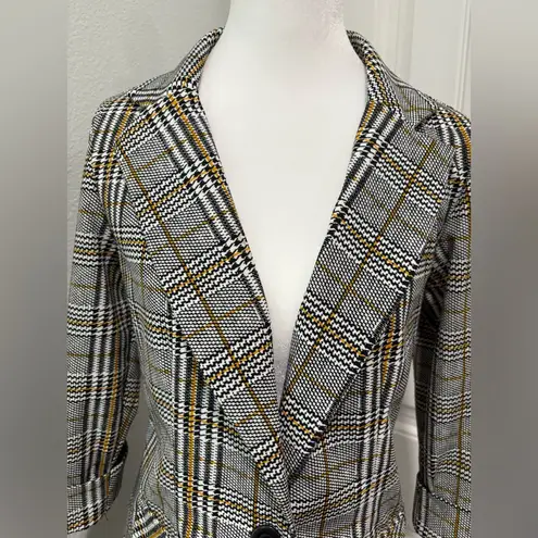 LC by Laura Cruz Women's Checkered Blazer