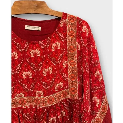 Spell & the Gypsy Collective Designs Jewel Tunic Dress Size XS Red
