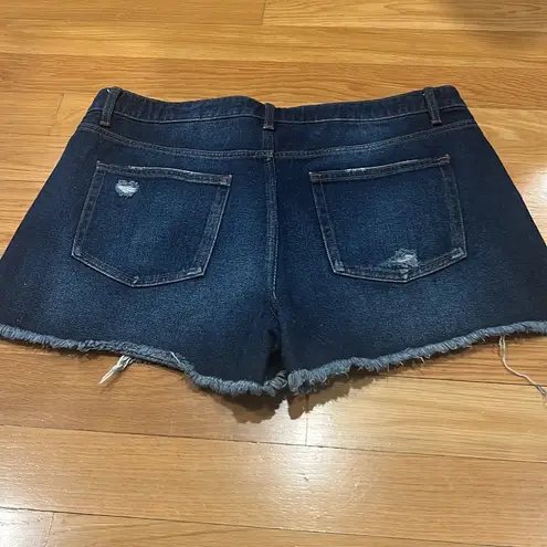 Time & Tru  women’s high rise jean shorts size 16. .