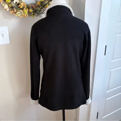 Kuhl Alfpaca Quarter Zip Fleece Outdoor Pullover in Black and Tan Womens M💛