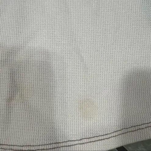 Kuhl Tan Thermal Henley Waffle Knit Scoopneck Long Sleeve Top Women's Sz L Base