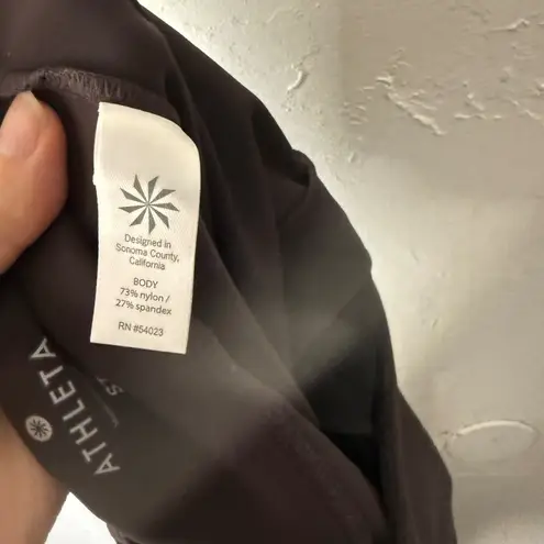 Athleta  Stallar Tight UPF Mocha Brown Espresso High Rise Zipped Athleisure thumbnail 12