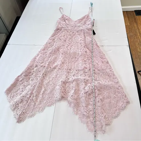 NWT Lulus One Wish Light Blush Pink Lace Sleeveless Midi Dress MEDIUM