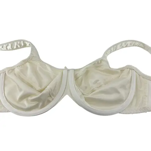 Bali Minimizer Satin Tracings Comfort Strap Underwire Bra 36D Ivory