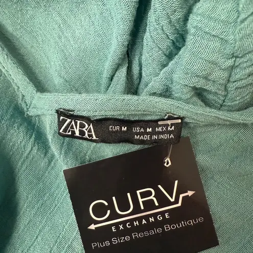ZARA  Turquoise Beach Maxi Dress - Size Medium