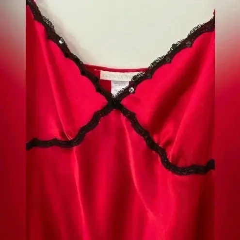Vintage‎ California Dynasty Slip Dress Red Size XL