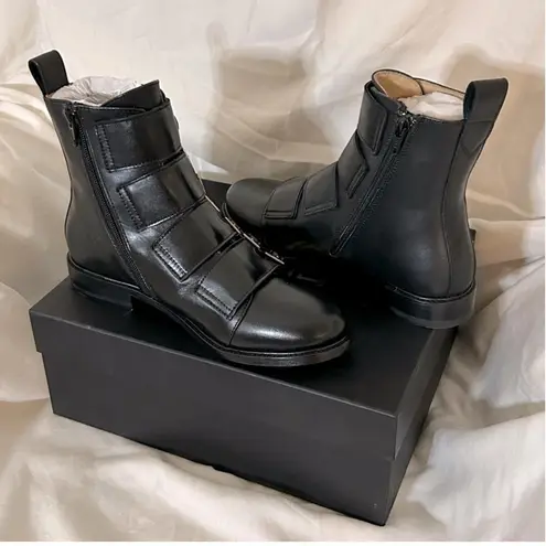 Maje multi strap leather boots hotsell