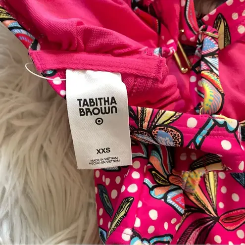 Tabitha Brown x Target Pink Floral One Piece Cutout Swimsuit Swim Suit XXS new